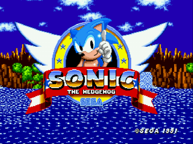 Sonic 1 Beta Remake Title Screen